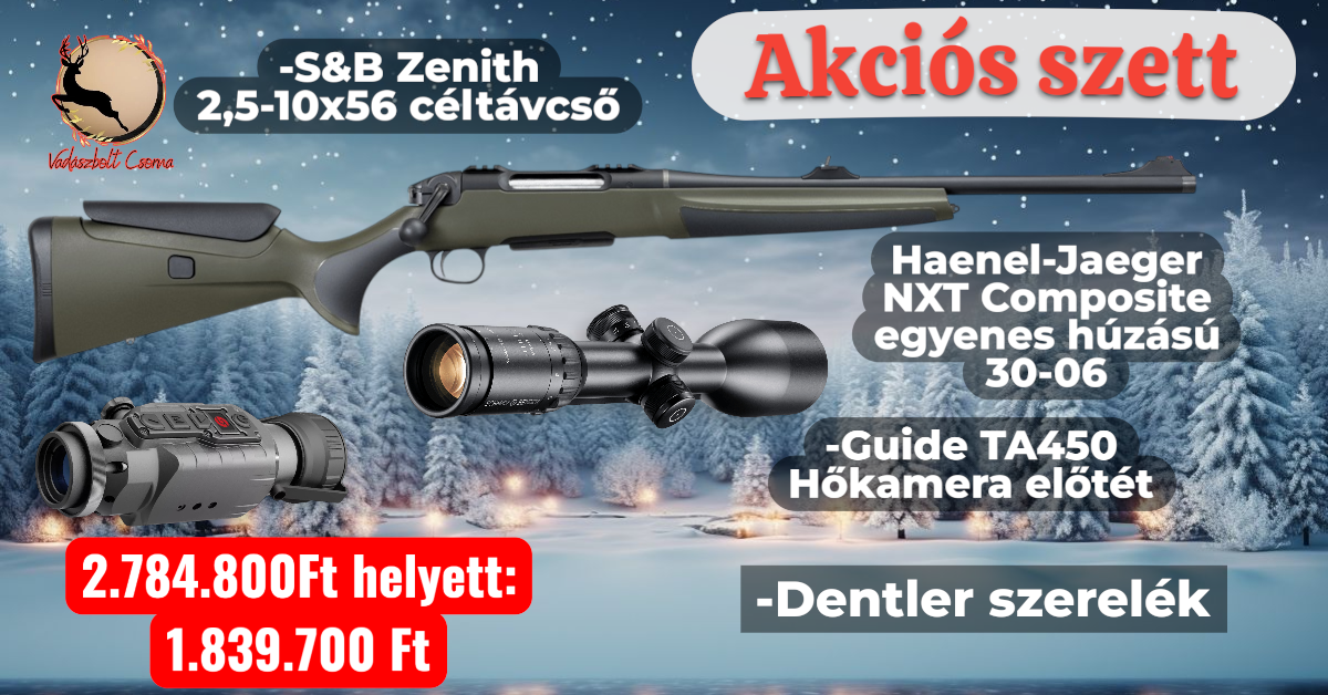 Haenel-Jaeger NXT Composite egyenes húzású 30-06 SZETT Haenel-Jaeger NXT Composite egyenes húzású 30-06 SZETT